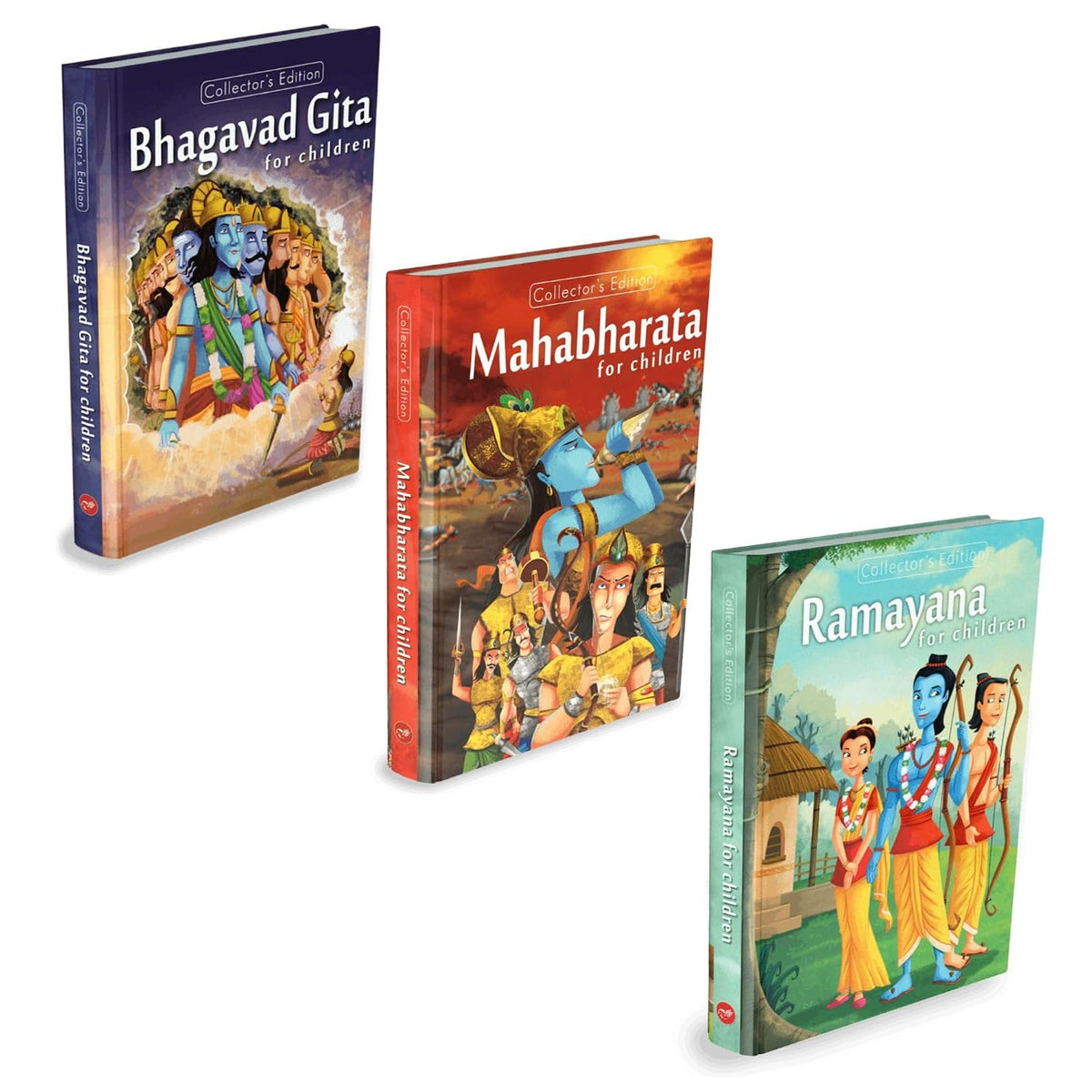 Set of 3- Shrimad Bhagavad Gita, Ramayana & Mahabharata for Children (Hardcover)